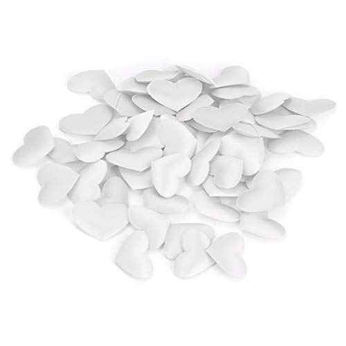 500pcs Bag Herzförmige Schwammdekoration für Hochzeit, Jubiläum, Valentinstags-Partyversorgung, Hochzeitsfeier-Vorräte, mit Geeignetem Valentinstag, (2,1 cm weiß 500 Stück/Pack) von Acouto