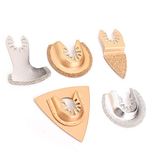 5pcs Zementiertes Carbidsäge Oszillierender Multi -Holz -Schleifwerkzeug Oszillierendes Werkzeug Woo von Acouto