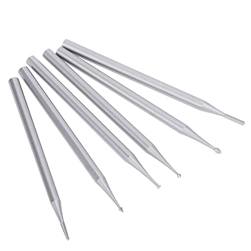 6pcs/Set 2,35 Mm Griff Wolfram -Stahlfräsenschneiderschnitzetackung Tooll -Mahlen Schneiderschneiderschneider (Groß) (Medium 90x63x70cm) (Kleine 80x66x100cm) (Besondere Trompete) von Acouto