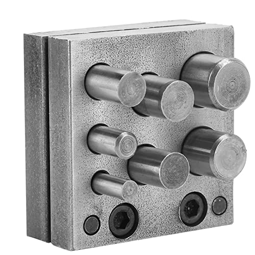 7 Löcher Pu Die Scheibe Set Unregelmäßiger Legierungsstahl Stahl Runden Stanzen Schmuck Werkzeuge Pu Diepu Dispu Die Discdisc Punchjewelry -Werkzeuge Juweliere Speziell mit Gestalteten Schmuck Bilden von Acouto