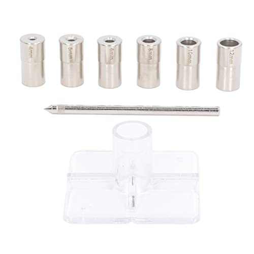 8 PCs Selbstentzug Dübel Jig -Kit 6 Größe Innendurchmesser Legierung Stahlbohrerbohrerbohrer Bohrer Bit PU Set Drill V und Kreisförmige 6 Größe Innendurchmesser Drill -Buchse: Dieses Set Enthält von Acouto