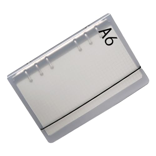 A6 Clear Handbooks, Flexible Organisation, Sichere und Vielseitige Transparente Bindungsschutz, Ideal für Schule, Büro, Meeting (A6) von Acouto