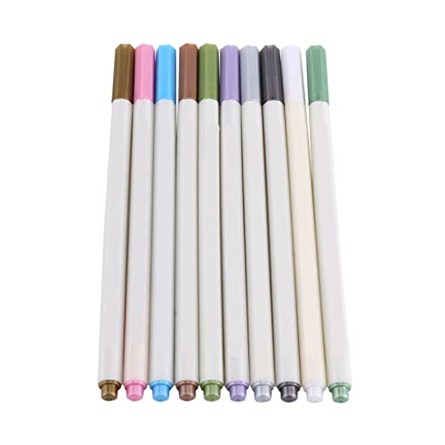 Acouto 10pcs Metallic -Marker -Stifte, Sichere Helle Farben Lebendige Glatte Schreibstifte mit Bequemem Griff für Sammelalbum, Kartenherstellung Funktioniert auf Dunklem Papierglas Acouto 10pcs Metallic -Marker -Stifte, Sichere Helle Farben Lebendige Glatte Schreibstifte mit Bequemem Griff für Sammelalbum, Kartenherstellung Funktioniert auf Dunklem Papierglas von Acouto