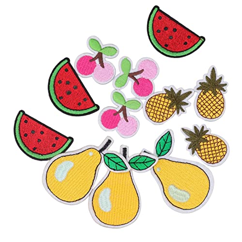 Acouto 12 -pcs -Obstflecken, Eisen auf Flecken für Beutelkleidung Socken, Niedliche Kirschananas -Birnen -Wassermelonenmuster, Helle Lebende Farben, DIY -Projekte, Geeignet für Acouto 12 -pcs -Obstflecken, Eisen auf Flecken für Beutelkleidung Socken, Niedliche Kirschananas -Birnen -Wassermelonenmuster, Helle Lebende Farben, DIY -Projekte, Geeignet für von Acouto