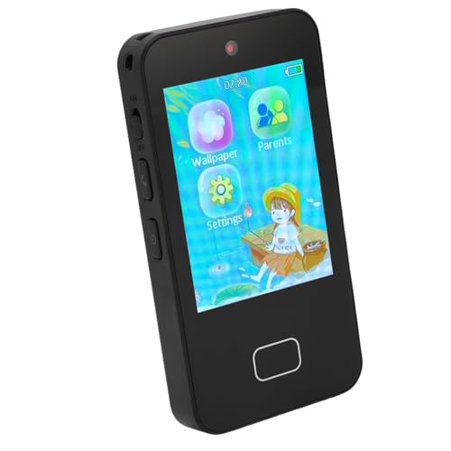Acouto 2,8-Zoll- Smartphone Spielzeug Touchscreen HD-Kamera Handy Kleinkind Spielen Telefon für 3-10 Jahre Alte Weiß Dieses Telefon Spielzeug für Verschiedene Todd Kids Toytouchscreen (Black) von Acouto