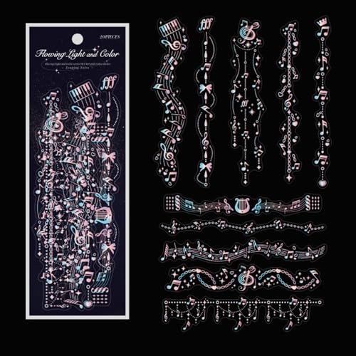 Acouto 20pcs ästhetische Planer Aufkleber Dekorative Planer Aufkleber für Journal Calendar Scrapbook und Ihre Ein ästhetischer StickerDecorative Stickerererer (Hinweisstil) von Acouto