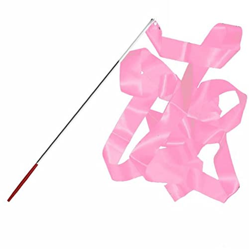 Acouto 4m/13.12ft Tanzbänder Gymnastics Ribbon Streamer Dancing Streamers Zauberstäbe für Orange Das Ist Ribbon und von Faser -Gla Dance Ribbongymnastics Ribbongymnastics (PINK) von Acouto