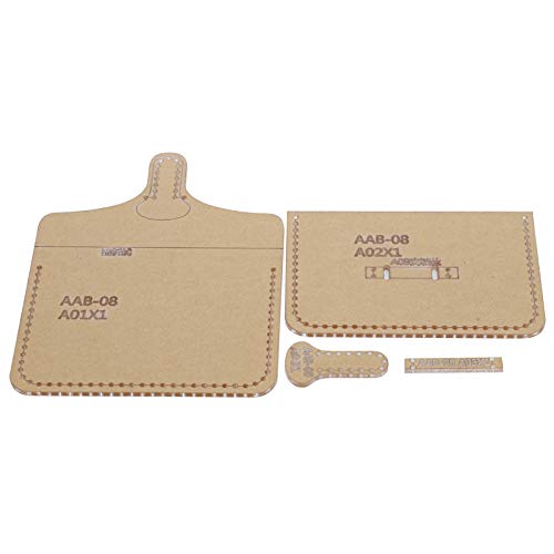 Acouto Acryl -Vorlagenmünzgrundtasche Kreatives Handwerkswerkzeug für -Leder Brieftasche, 4PCS Handwerkswerkzeuge für Handwerksmänner und Handwerker Acouto Acryl -Vorlagenmünzgrundtasche Kreatives Handwerkswerkzeug für -Leder Brieftasche, 4PCS Handwerkswerkzeuge für Handwerksmänner und Handwerker von Acouto