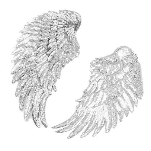 Acouto Angel Wings Pailletten Patches Exquisite Stoff Gestickt Dekoration für DIY -Kleidung Rockbeutel Schuhe für Damen/ -Set von 2 Acouto Angel Wings Pailletten Patches Exquisite Stoff Gestickt Dekoration für DIY -Kleidung Rockbeutel Schuhe für Damen/ -Set von 2 von Acouto