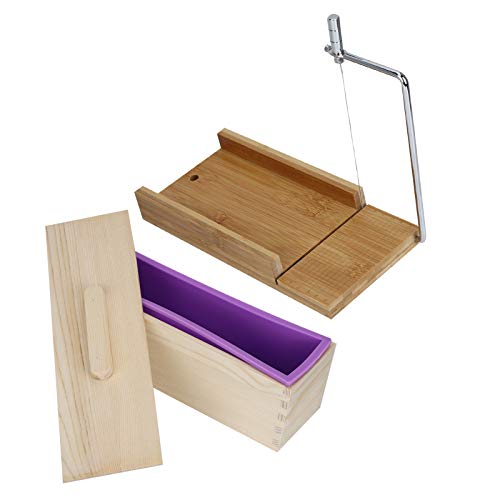 Acouto DIY Candle Bread Making Cutter Set Küchenzubehör Lesen Sie Es Moldsoap Cutter Moldbread Cuttersoap MAUPEN MOPPENSCHAFTEN Boxkitchen (Setzen Sie drei (Bambus und Holz flache Panel) von Acouto