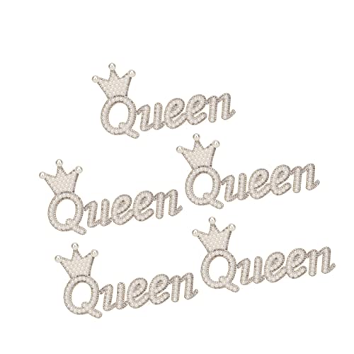 Acouto DIY Glänzende Strassflecken Bestickte Pflaster Premium Crown Queen Form Nähflecken für Bekleidungsdekor, 5 Stcs für Urlaubsausflüge Acouto DIY Glänzende Strassflecken Bestickte Pflaster Premium Crown Queen Form Nähflecken für Bekleidungsdekor, 5 Stcs für Urlaubsausflüge von Acouto
