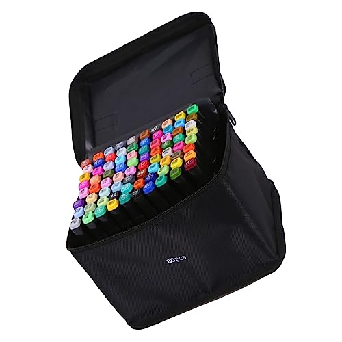 Acouto Doppel -Tipp -Marker Kit Zum Malerei 80 Farben, Natürliche Gesättigte Farbmischkunstmarkierungen für Anfänger und Fachkräfte, Kunststoffmaterial Zeichenmarkierungen für Kostümdesign Acouto Doppel -Tipp -Marker Kit Zum Malerei 80 Farben, Natürliche Gesättigte Farbmischkunstmarkierungen für Anfänger und Fachkräfte, Kunststoffmaterial Zeichenmarkierungen für Kostümdesign von Acouto