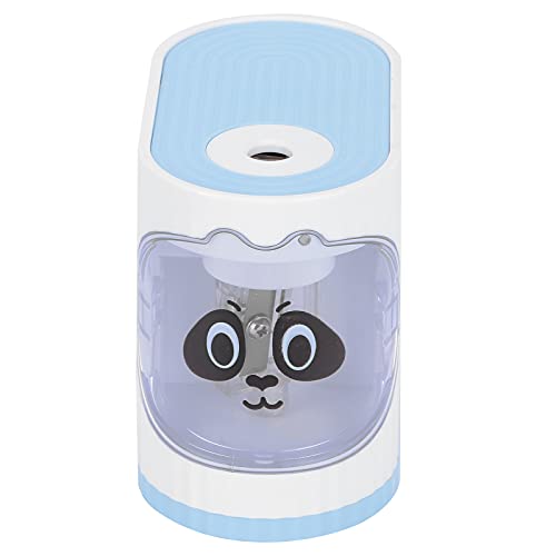 Acouto Elektrischer Bleistiftschärfer Effizientes Klassenzimmer Briefpapier für Kinderkünstler, Nicht-Schlupf-Basis für Holzstifte, USB/Batterieantrieb, Geeignet für Schüler Lehrer (BLUE) von Acouto