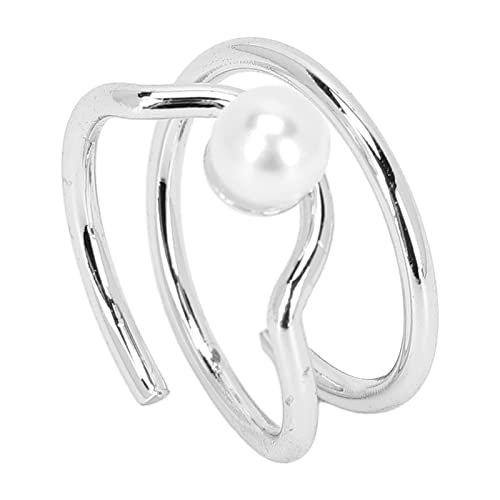 Acouto Exquisite Finger -Finger -Schmuck Copes mit Ringen für Mädchen Einfach zu Passende Tanzteile, Kupfermaterial Ehen (3052 Platin) von Acouto