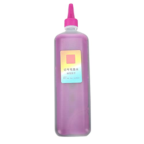 Acouto Farben Sie öliger Stiftfleischfinsen, Permanente Poster -Stift -Nachfüllinte mit Kunsthandwerksvorräten, Marker -Auffüllflüssigkeit für Wiederverwendung (Pfirsich Pink) von Acouto