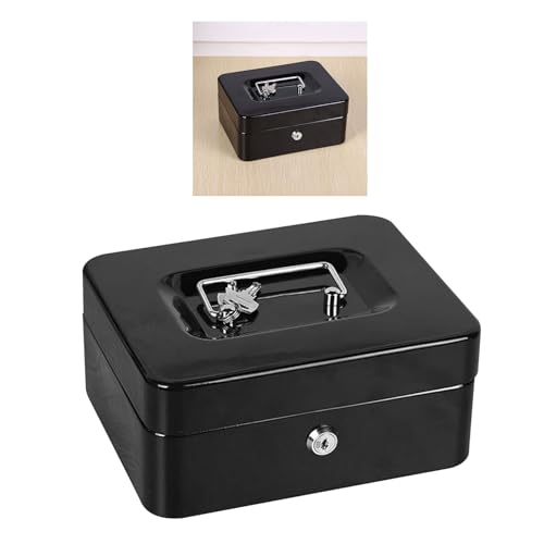 Acouto Feuerfeste Box mit Großer Kapazität Tragbarer Dokumentkasten Metall Safe Storage Box mit 2 Schlüssel für Heimreisekapazitätsartikel. Feuerfeste Boxfile BoxSafe Storage Boxcash Lock (BLACK) Acouto Feuerfeste Box mit Großer Kapazität Tragbarer Dokumentkasten Metall Safe Storage Box mit 2 Schlüssel für Heimreisekapazitätsartikel. Feuerfeste Boxfile BoxSafe Storage Boxcash Lock (BLACK) von Acouto