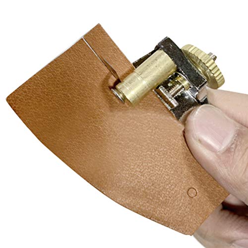 Acouto Lederwerkzeuge Langlebiger Handgeschnittenes -Handwerkswerkzeug mit 3 Klingen für Gürtelschneidemittel Lederhandwerk von Acouto
