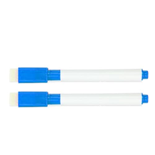 Acouto Magnetische Trockenerase -Marker mit Radiergummis, 2pcs Feine Spitze Low -Geruchs -Whiteboard -Marker mit Radiergummis für, Erwachsene, Zeichnen, Farbaktivitäten (BLUE) von Acouto