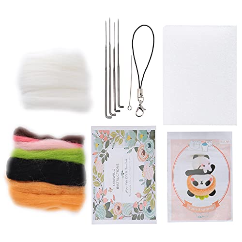 Acouto Nadel -Filzen -Kit Woll Obst Puppen Hand Zubehör Paket mit Stecknadelzeichnungen GS Nadel Filling Kitfruit Doll Felching (118#灯小) von Acouto