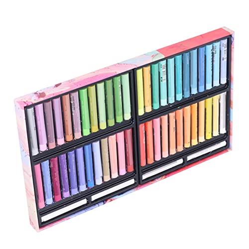 Acouto Ölpastellset 52 Farben Lebendige Texturen Glattes Schreiben von Künstlern Klassenzimmer Essentiell (8948MK) von Acouto