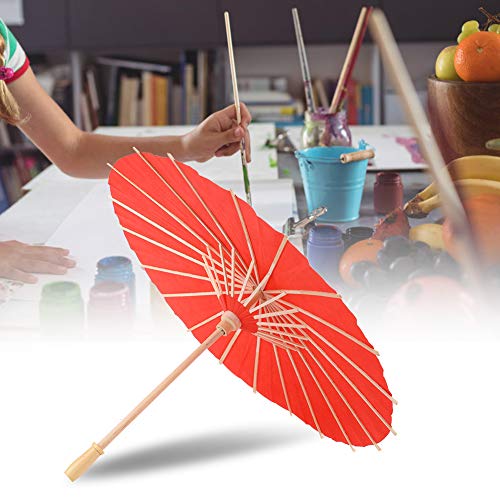 Acouto Papierschirm Malerei Diy Kreativitt wiß Handarbeit Klassenkerm Materiallien Kreativ Werkstoffe Bastelbedarf für Freundschaft Kreativittsförderung für Teulunterricht aus Hochwertier (Rot) von Acouto