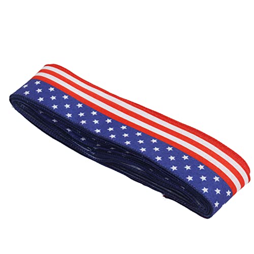 Acouto Patriotisches Band 6,5 Cm Länge 4. Juli Independence Day Dekoration für Blumenkorb von Acouto