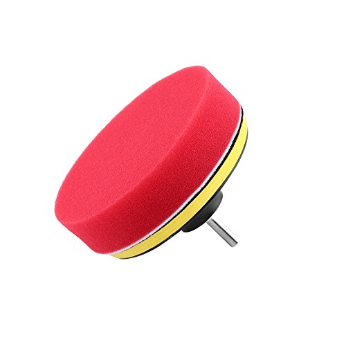 Acouto Polnische Kissen für Autos, die auf Schutzwachsbarriere, Elastisches und Wasserabsorbing -Pilzkissen, für Stangen, 19 Schwammpolierplattenkit Eingestellt Sind (6 Zoll (M14 -Schraube)) von Acouto