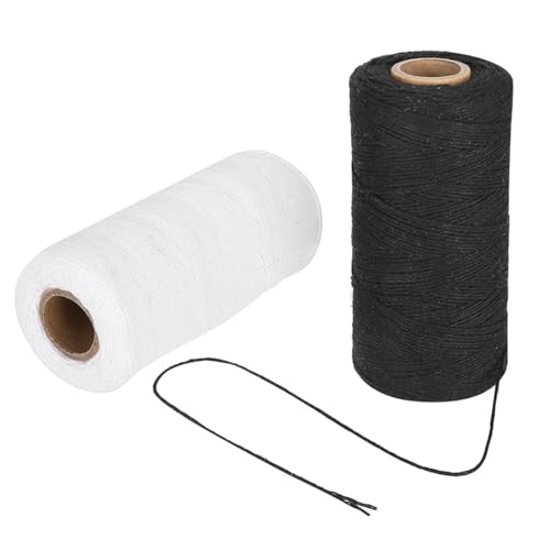 Acouto Rohes Baumwollweber -Warp -Faden, 1 Mm, 250 M, 8/4 -Gewinde für Teppiche und Decken von Acouto