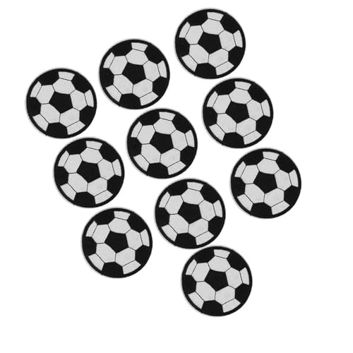 Acouto Schwarz -Weiß -Fußballkugel Flecken Eisen/Nähen für Kleidungszubehör 10 PCs Stickflecken für Handwerk Acouto Schwarz -Weiß -Fußballkugel Flecken Eisen/Nähen für Kleidungszubehör 10 PCs Stickflecken für Handwerk von Acouto