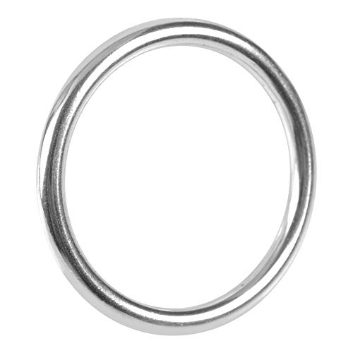 Acouto Schweißen aus Edelstahl zum Schweißen oder Tauchen rund 304 aus Silber aus Stahl in 6 mm x 25 x 25 mm x (06050 Drahtdurchmesser 6 mm * Innendurchmesser 50 mm) von Acouto