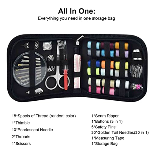 Acouto Sewing Kit 70pcs DIY NEWING SUPPLIES Basic Handnäht Kit für Anfänger Notfallreisen Tragbares Nähkitbasic Handnähen Kitmini Reise -Nähtit Nicht aus Dem Nähen Es Wird Es Nicht Ausgenäht, Wenn Acouto Sewing Kit 70pcs DIY NEWING SUPPLIES Basic Handnäht Kit für Anfänger Notfallreisen Tragbares Nähkitbasic Handnähen Kitmini Reise -Nähtit Nicht aus Dem Nähen Es Wird Es Nicht Ausgenäht, Wenn von Acouto