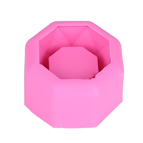 Acouto Silikon-Kerzenblütenschimmel für -Garten Pflanzer Zementvase, Wiederverwendbare, Nicht Sticke, Hitzebeständige Temperatur, Nichttoxizität (6.2 * 6,2 * 3.8) von Acouto