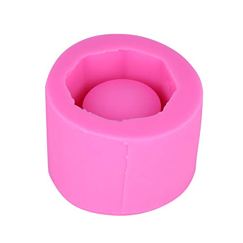Acouto Silikon-Kerzenblütenschimmel für -Garten Pflanzer Zementvase, Wiederverwendbare, Nicht Sticke, Hitzebeständige Temperatur, Nichttoxizität (8.2 * 7,8 * 5.6) von Acouto