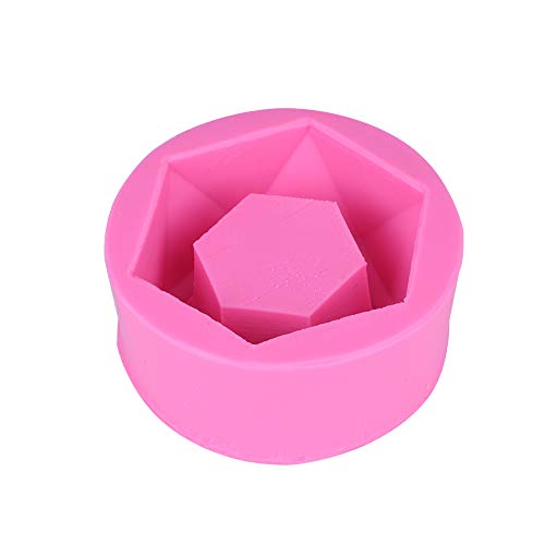 Acouto Silikon-Kerzenblütenschimmel für -Garten Pflanzer Zementvase, Wiederverwendbare, Nicht Sticke, Hitzebeständige Temperatur, Nichttoxizität (8.7 * 8,5 * 3.8) von Acouto
