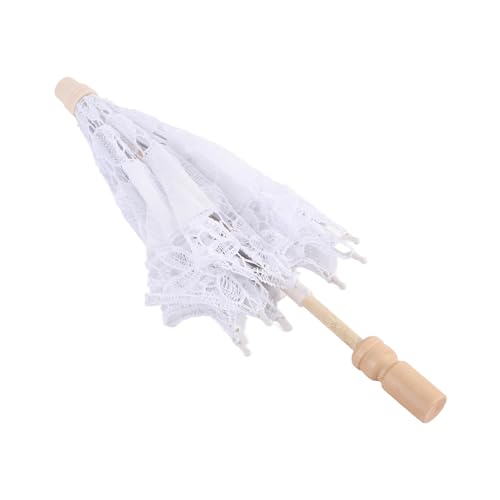 Acouto Spitze Regenschirm Hochzeit Braut Parasol Regenschirm für Girl Party Tanzfotografie Prophite Stylish. Qualitätsnutzung Hochzeitsschirme Regenschirme (#1) von Acouto