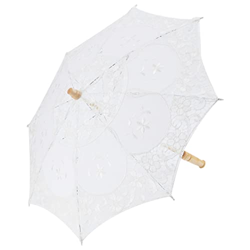 Acouto Spitze Regenschirm Hochzeit Braut Parasol Regenschirm für Girl Party Tanzfotografie Prophite Stylish. Qualitätsnutzung Hochzeitsschirme Regenschirme (#2) von Acouto