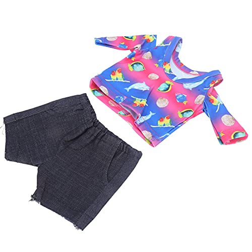 Acouto T-Shirt Baby- zu Arsch Kleidung 18 Zoll aus weichem Stoff Outfit für Geburtstag, Kleidung für Babypuppen für Babypuppen, Puppe für Weihnachten, Geburtstagsgeschenk (Set Acouto T-Shirt Baby- zu Arsch Kleidung 18 Zoll aus weichem Stoff Outfit für Geburtstag, Kleidung für Babypuppen für Babypuppen, Puppe für Weihnachten, Geburtstagsgeschenk (Set von Acouto