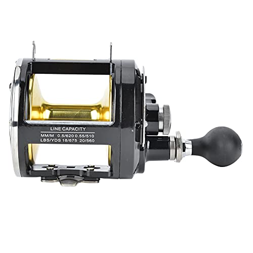 Acouto Tragbare Metallboot -Eisenplatte Trolling Seefischerrad Fischlinie Rollenanpackung Seefischerei Wheelfishing Line Reparde Reparing Tackle Tackle von Acouto