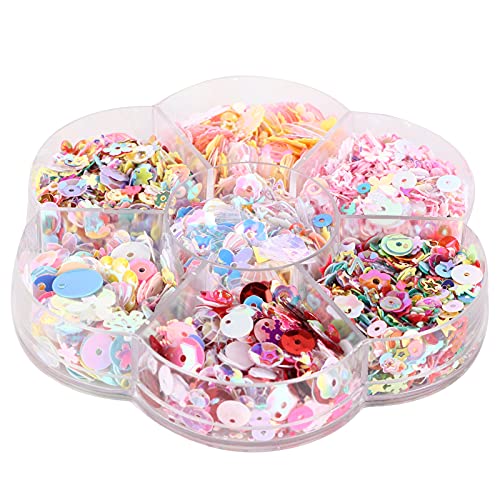Acouto Unregelmäßiger Pailletten -Konfetti Glitter für DIY Cradif Cradif Creative Scrapbooking DIY Accessoires, Glänzendes Oberflächenmaterial von Acouto
