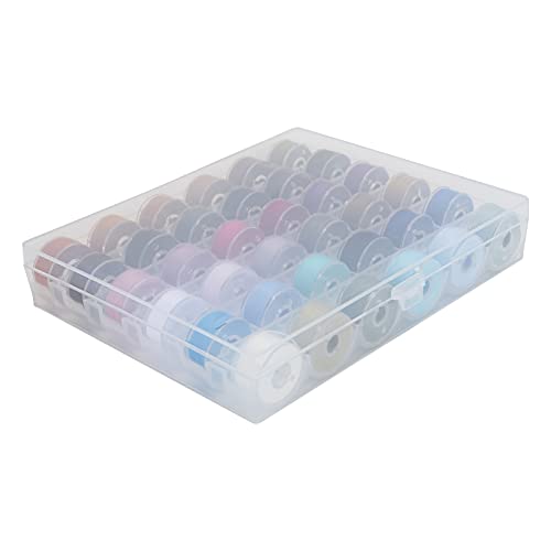 Acouto Vorgespulte Unterfäden, 36 Farbraster, Polyester-Unterfäden mit Transparenter Spulenbox, Nähteil für Heimwerkerarbeiten (Cooles Farbsystem 1616) von Acouto