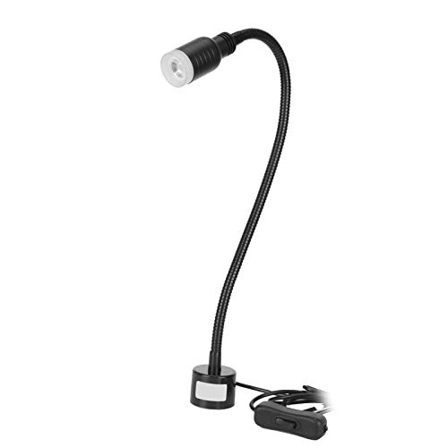 Acouto Werkzeugmaschinenlampe, 5W LED Nähmaschine Magnetische Arbeitsleuchte Flexibler Schwanenhals für Werkzeugmaschinen Drehmaschine Fräsen Bohrmaschine Industriebeleuchtung(#2) von Acouto