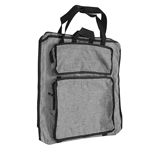 Acouto wasserdichte Kunsttasche, Faltbare Tragbare Leinwand mit Großem Fassungsvermögen, Aufbewahrung von Kunstbedarf (Grey) von Acouto