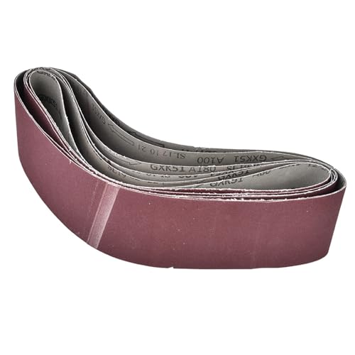 Aluminiumoxid Mm Gurt Beige zum Schleifen des Riemens - Verschiedene Schleifeffekte sind möglich - Ideal zum Entfernen, Kabine, Oberflächenzyklus und Polieren - Körner von Acouto