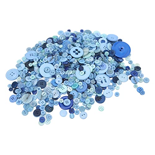 Bastelknöpfe Blaue Farbe Mehrere Größen Premium Exquisite Breite Anwendung Blue Knöpfe für DIY -Projekt Scrapbook DIY Croche Bastonsblue ButtonsNavy Blue Buttons Dide von Acouto