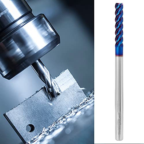 Beschichtetem Frässchneider HRC65 ° 4 Flöten Wolfram Stahl Flat CNC End Mill 6 Mm Mahlen Cutter Maschinenmaschine Wolframst usw. Rauen Ideal (6 * 30 * 6d*100l) von Acouto