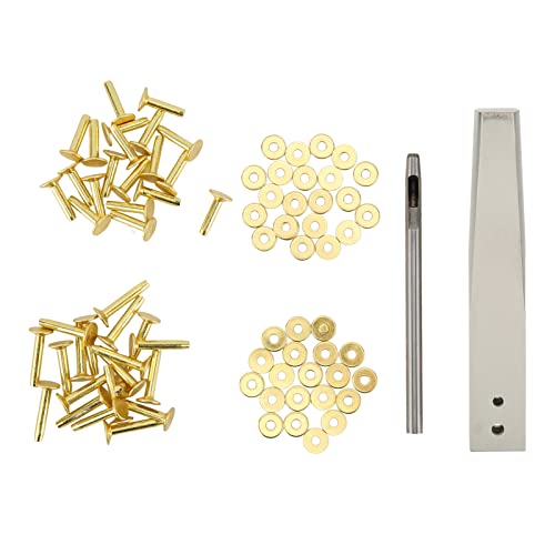 Copper Niets Burrs Kit Kupfer Nieten mit Settern Proof Bolzen Lederhandwerkswerkzeug für Bekleidungsbeutelgürtel A zu Diesem von Nietern BU -Rivet -Fixiermaschine: Kann Sein, um die zu Reduzieren Copper Niets Burrs Kit Kupfer Nieten mit Settern Proof Bolzen Lederhandwerkswerkzeug für Bekleidungsbeutelgürtel A zu Diesem von Nietern BU -Rivet -Fixiermaschine: Kann Sein, um die zu Reduzieren von Acouto