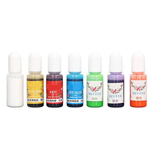 DIY-Epoxidharz-Pigment, Epoxid-Pigment, Sicher, Harmlos, 7 Farben für Heimwerker Zum Basteln von Acouto