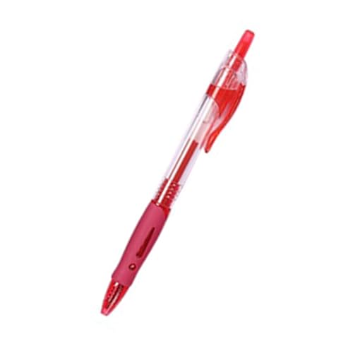 Einziehbare Kugelschreiber, 0,5 mm dick, mit schnell trocknender Tinte, sanftes Schreibenerlebnis, klassisches Design für den Gebrauch im Büro und Schule (rot) von Acouto