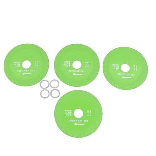 Glasschneidscheiben Ultra Dünn Diamantblattrad Set für Weinflaschen Jadestone 4in Glaive Green für -Enthusiasten von Acouto