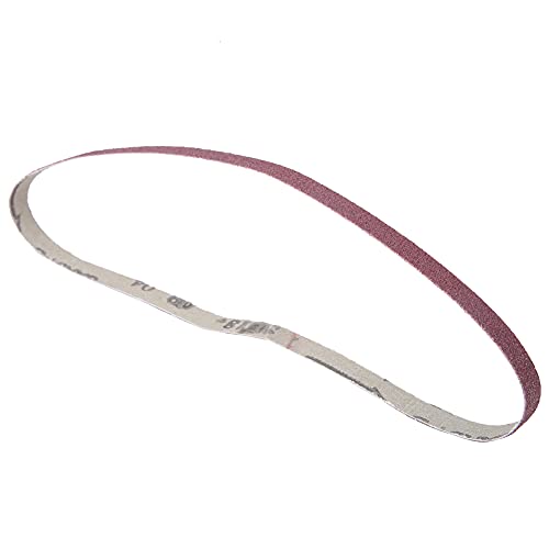 Hohe Effektive Schleifbänder Schleifband für Bandschleifmaschine, Feinsand Set zum Polieren von Holz und Polieren Möbel, Aluminiumoxid 9Mm X 533Mm, 10pcs (150#) von Acouto